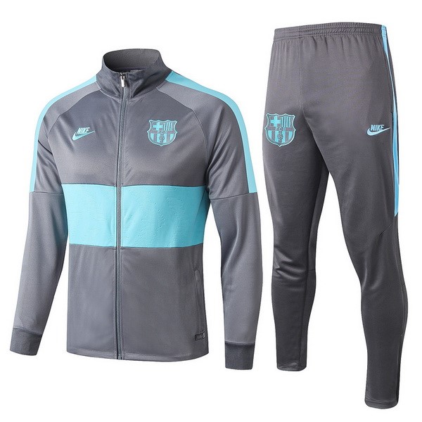 Chandal Del Barcelona 2019-2020 Gris Claro Verde